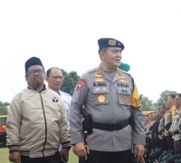 Pengamanan TPS, Kapolda Riau Lepas Personel
