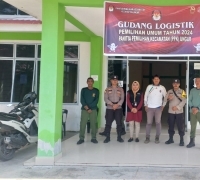 Pastikan Keamanan Pemilu, Polres Karimun Perketat Di Gudang Logistik PPK