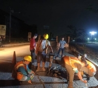 Langsung Diperbaiki Jalan Sudirman Ujung Pekanbaru Pasca Terendam Banjir