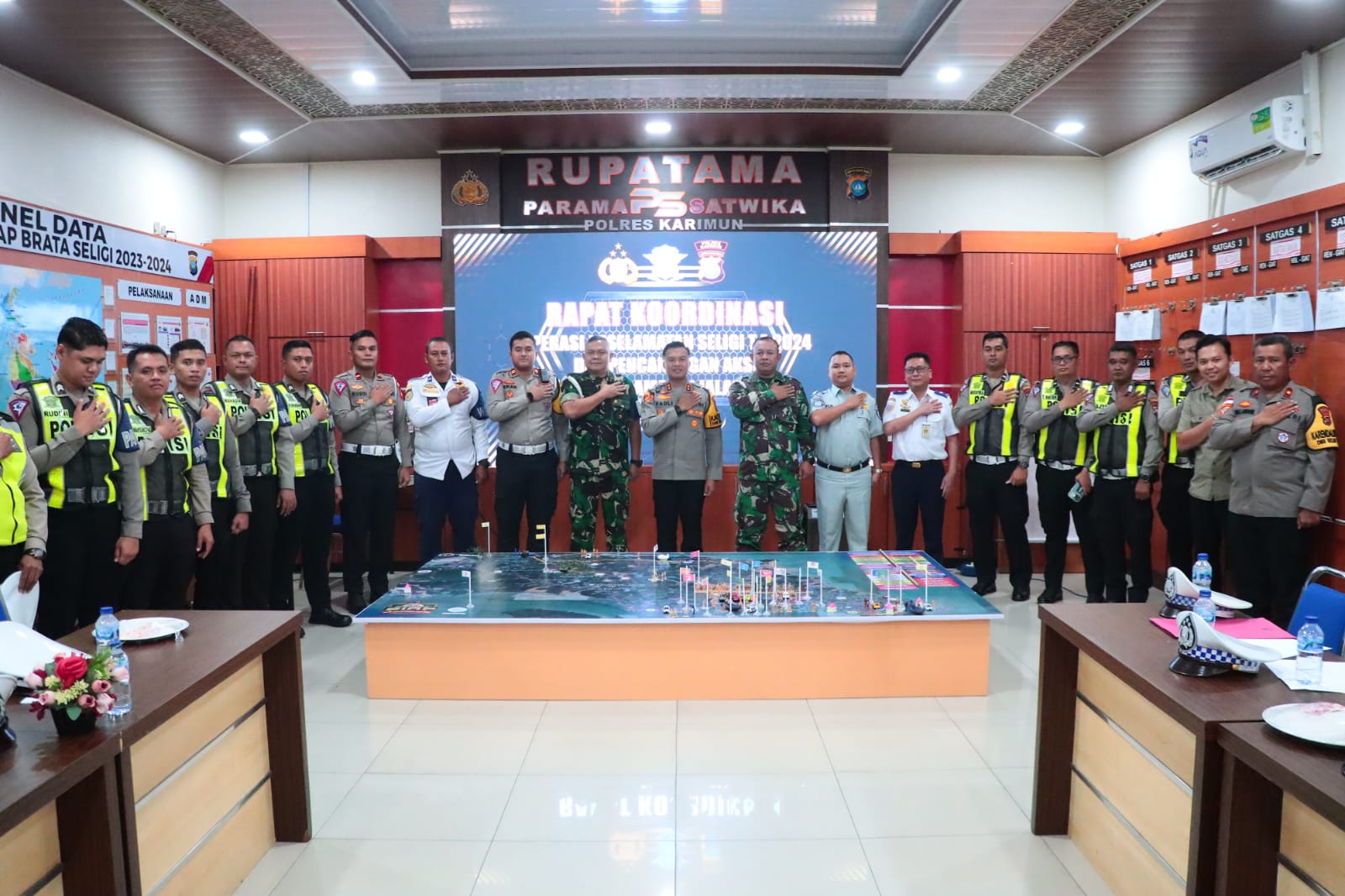Polres Karimun Gelar Rapat Koordinasi Operasi Keselamatan Seligi 2024