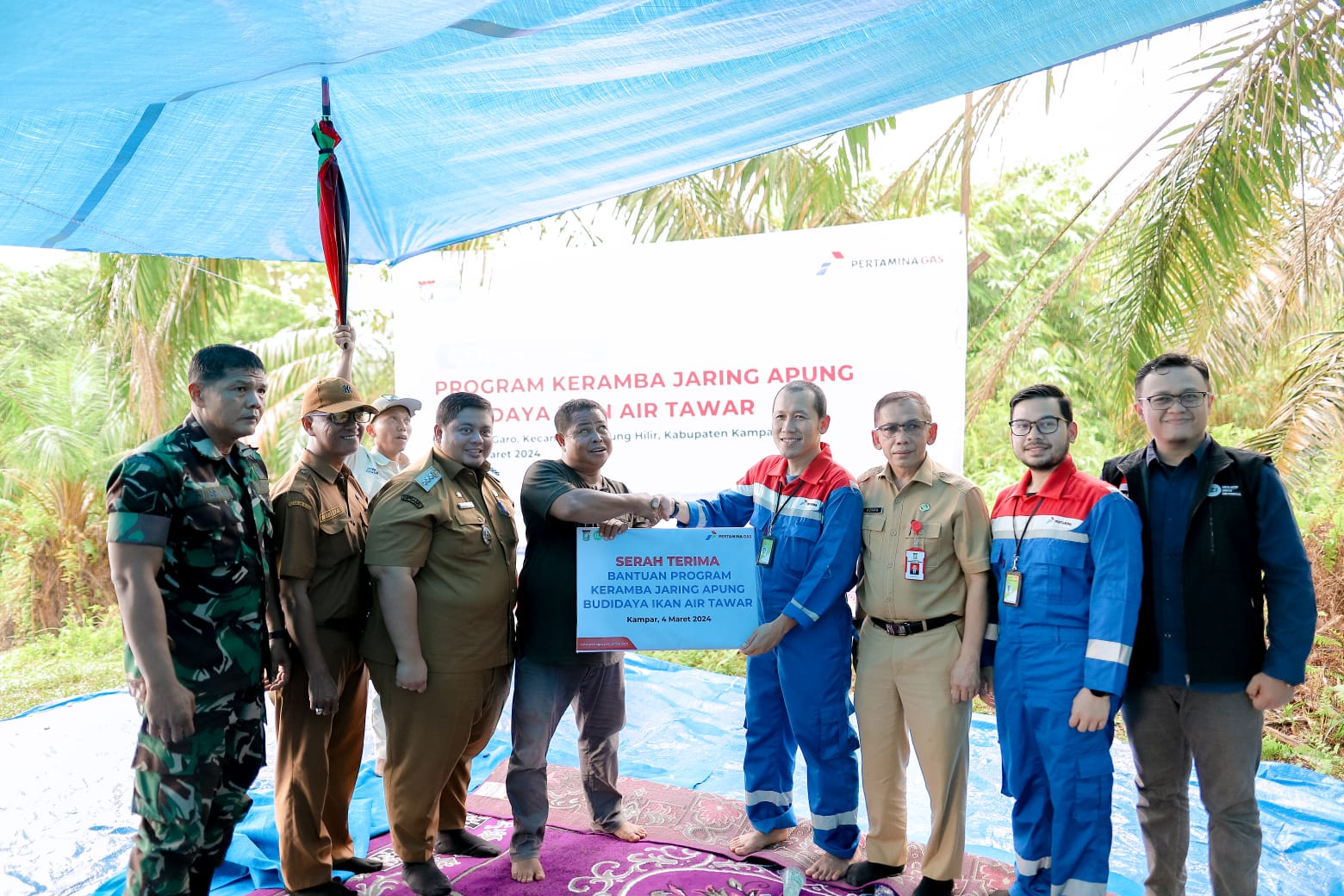 Perkuat Usaha Nelayan, Pertagas Resmikan Rumah Keramba Jaring Apung Budidaya Ikan Air Tawar