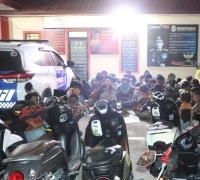 56 Kendaraan Disepanjang Oli Tanking di Amankan di Polres Karimun
