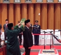 Pimpin Paripurna Pengucapan Sumpah/Janji PAW Anggota DPRD Pekanbaru, Ketua DPRD Kota Pekanbaru Muhammad Sabarudi Berharap Indra Sani bisa Menjalankan Aspirasi Masyarakat