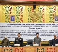 DPRD Gelar Paripurna Keputusan Pimpinan DPRD Terhadap Hasil Evaluasi Gubri