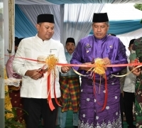 Bupati Siak Alfedri Turut Meresmikan  Kantor Kedai Bank Riau Kepri Syariah di Kampung Belutu 