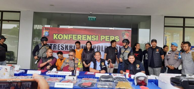 Polda Riau Berhasil Meringkus Pelaku Curas Bersenpi Yang Beraksi Di Tapung