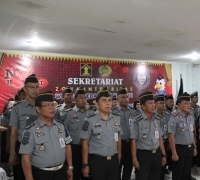 Lapas Pekanbaru Ikuti Apel Kesiapan Pengaman Idul Fitri Secara Virtual