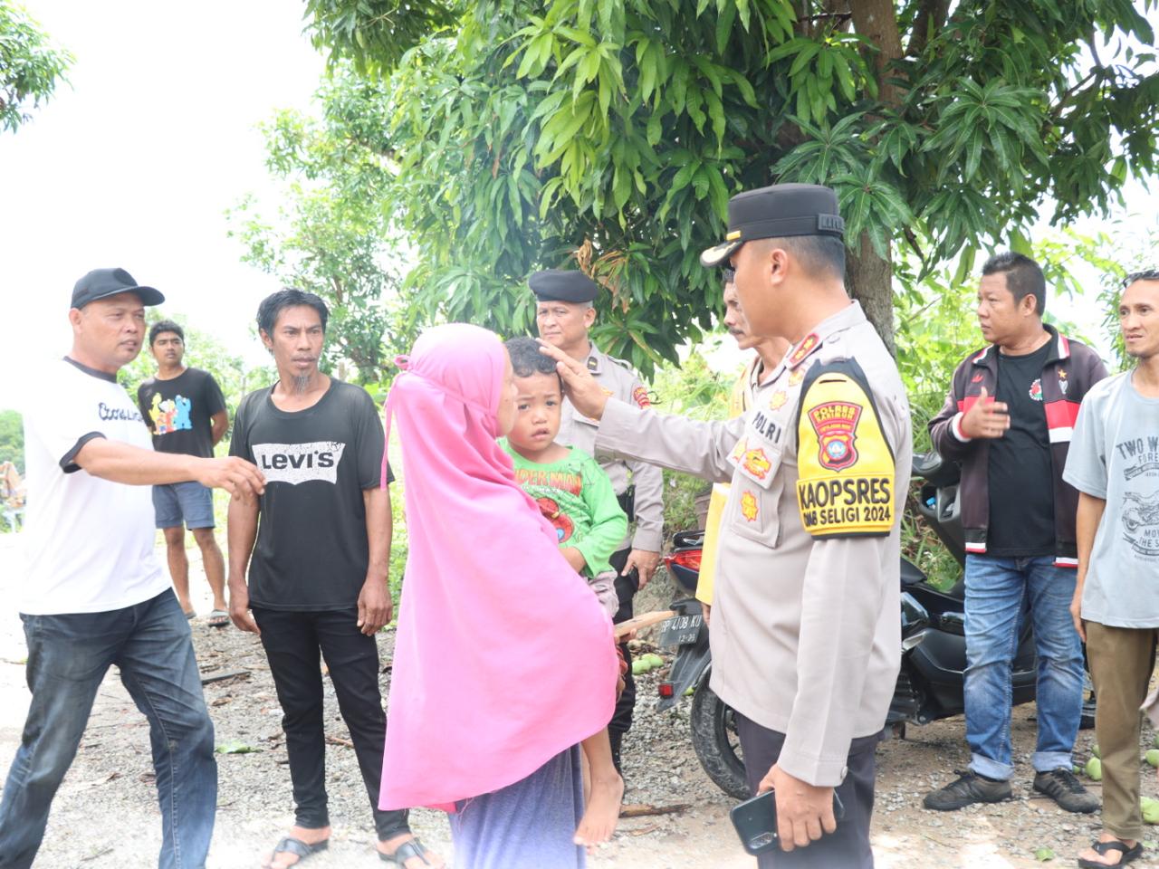 Kapolres Karimun Tinjau Lokasi Terdampak Angin Puting Beliung