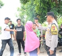 Kapolres Karimun Tinjau Lokasi Terdampak Angin Puting Beliung