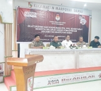 Kapolsek Bukit Raya Hadiri Kegiatan Silaturahmi dan Rapat Koordinasi Penyelenggaraan Tahapan Pilkada Serentak Tahun 2024 di Aula Kantor Camat Marpoyan Damai