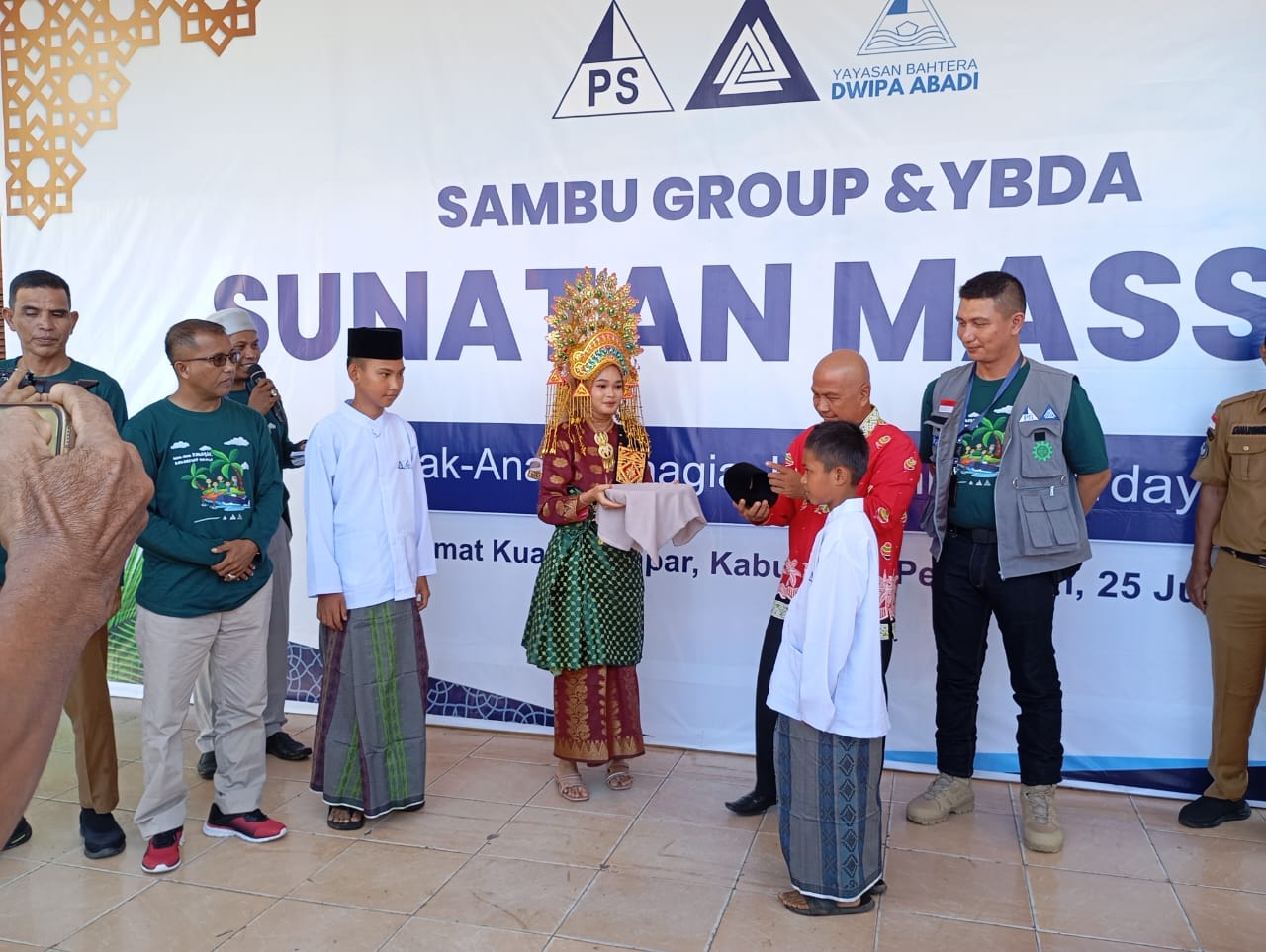 PT Sambu Group Bersama YBDA Sponsori Pelaksanaan Sunat Masal di Kuala Kampar
