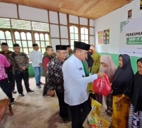 Resmikan SMP IT Darussalam Teluk Meranti, Bupati Zukri Ajak Masyarakat Terus Berzakat