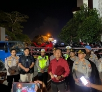 Kapolresta Barelang Pimpin Cipta Kondisi Amankan 115 Unit Sepeda Motor yang Menggunakan Knalpot Brong atau Tidak Sesuai Spesifikasi
