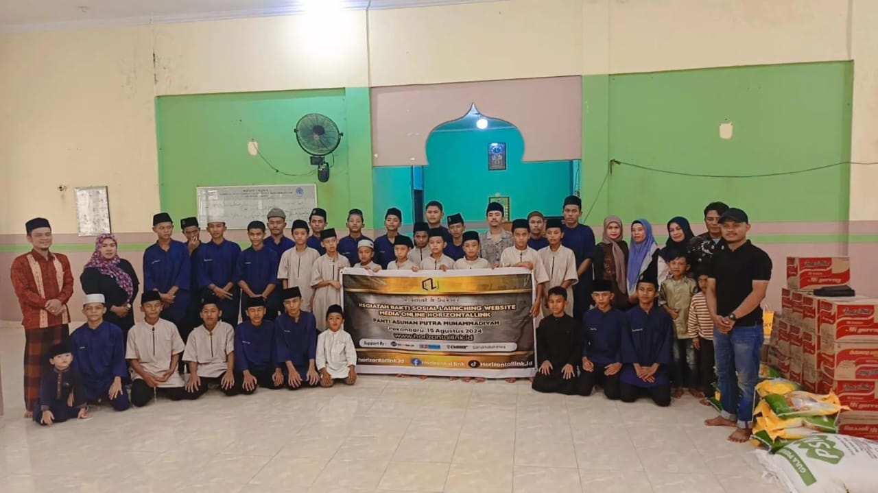Resmi di Launching, Media Online Horizontallink dan 60 Berita Gelar Bakti Sosial Doa Bersama di Panti Asuhan Putra Muhammadiyah