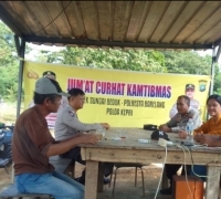 Polsek Sungai Beduk Rutin laksanakan Jumat Curhat Kamtibmas Tampung Aspirasi Masyarakat