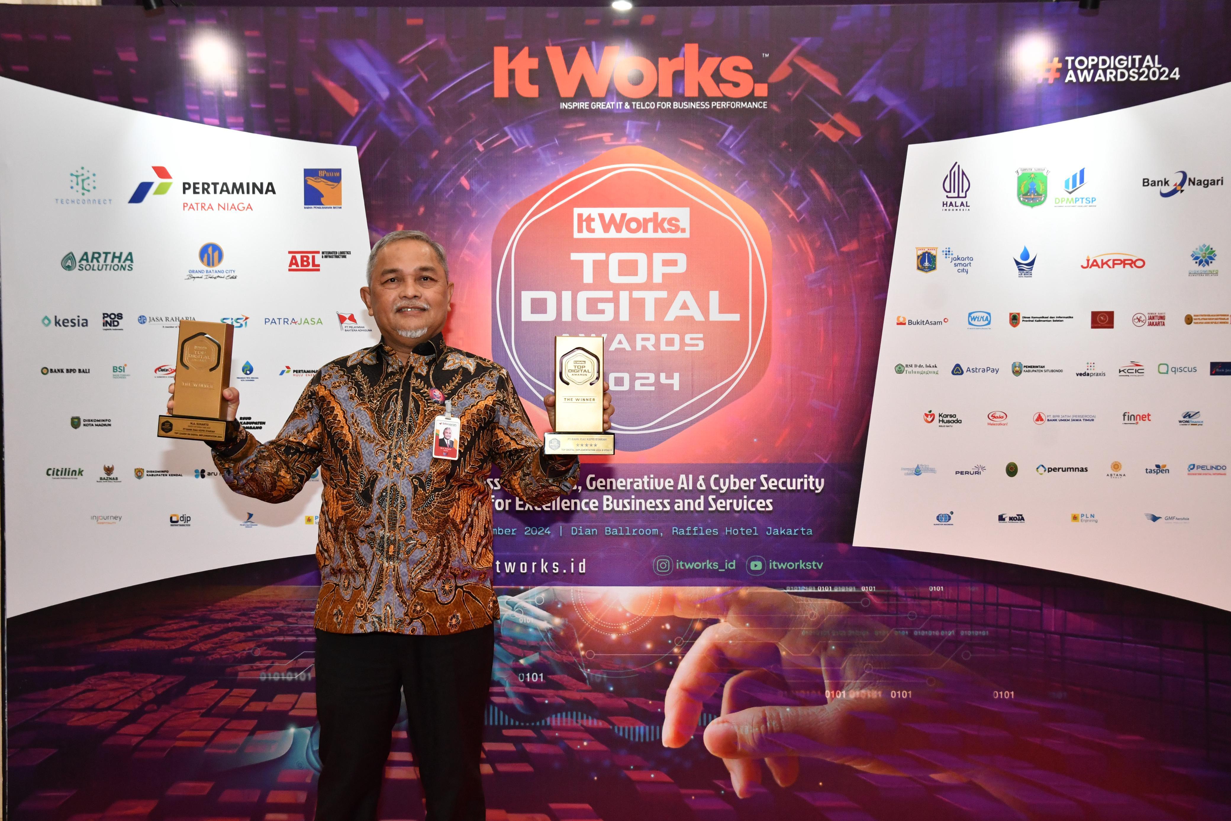 BRK Syariah Raih 2 Penghargaan Bergengsi TOP Digital Awards 2024