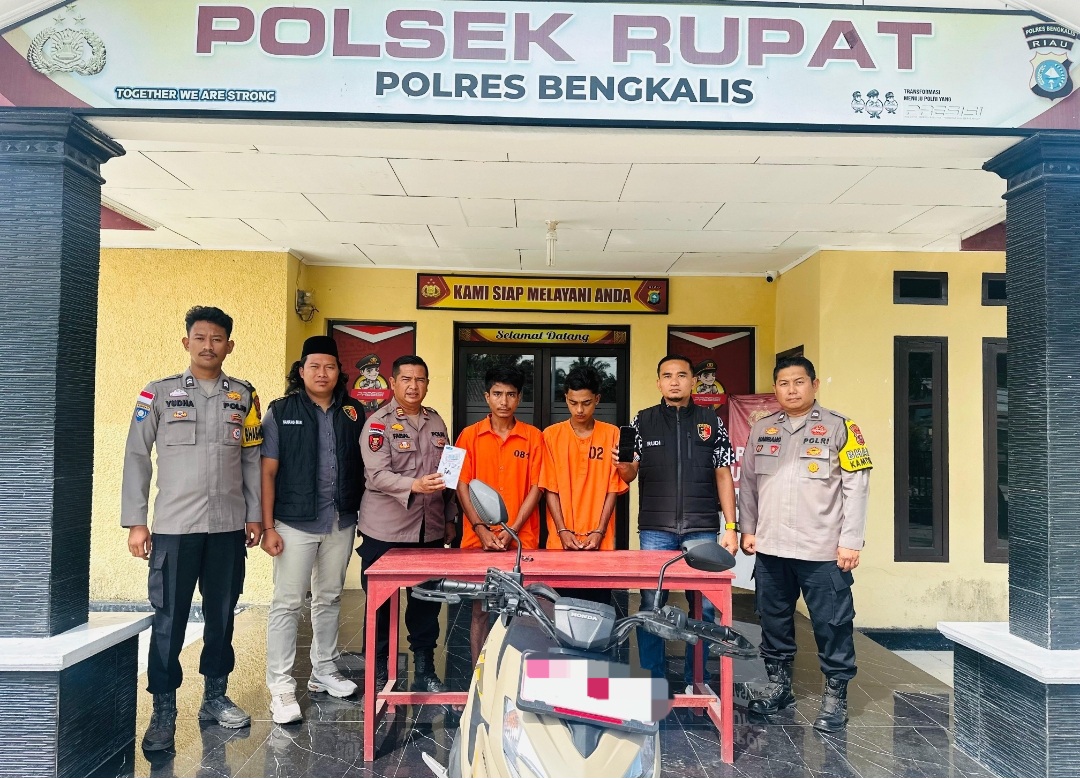 Polsek Rupat Tangkap 2 Pelaku Begal Dalam Waktu Kurang dari 24 Jam