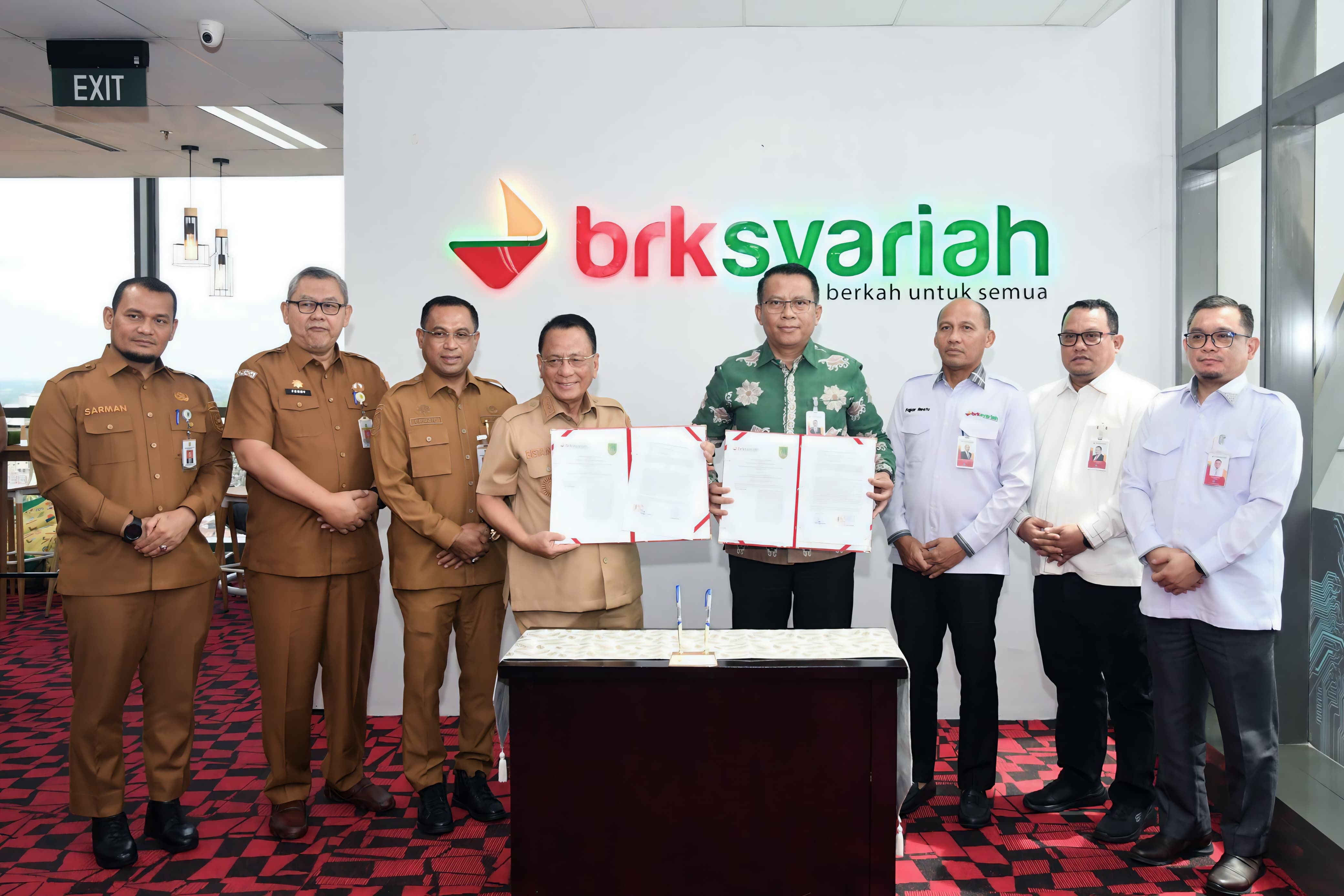 Perkuat Sinergi Daerah, BRK Syariah dan Pemkab Rokan Hilir Teken MoU Layanan Perbankan