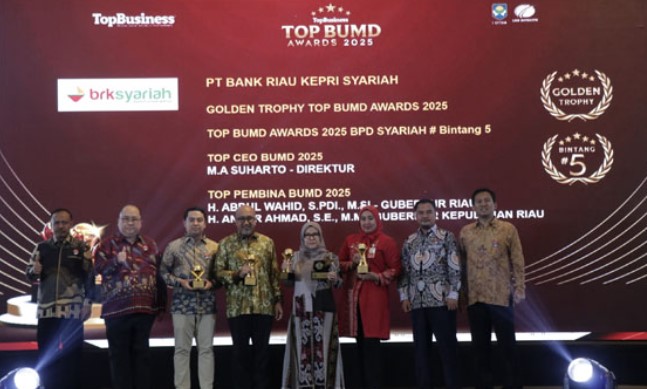 Tahniah, BRK Syariah Raih Golden Trophy di Top BUMD Awards 2025