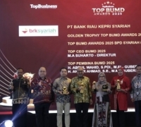 Tahniah, BRK Syariah Raih Golden Trophy di Top BUMD Awards 2025