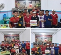 Tokoh Masyarakat T. Efri Syahputra Dan Camat Kuala Kampar Apresiasi Tim SMP Negeri Meraih Raih Juara 2 Di Kompetisi Turnamen Mini Soccer 