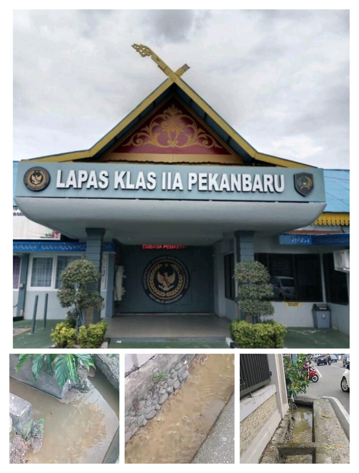 Limbah Septictank Diduga Dibuang ke Parit, Lapas Kelas II A Pekanbaru Disebut Jadi Penyebab Bau Busuk