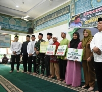 Safari Ramadan Pemprov Riau di Siak, BRK Syariah Salurkan Bantuan untuk Masjid