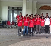 Bupati Zukri Lepas Tim Futsal Pelalawan ke Kejurda Piala Gubernur