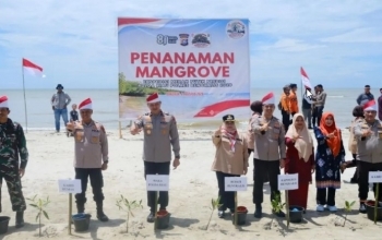 Ekspedisi Merah Putih Polda Riau dan Polres Bengkalis jangkau Pulau 3T di Rupat