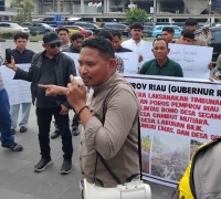Geruduk Kantor Gubernur Riau, APDK Minta Prioritaskan Pembangunan Jalan Lintas Bono