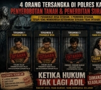 Kasus Pemalsuan Surat Tanah di Siak Hulu Memanas, Dua Perangkat Desa Ditahan, Satu Tersangka Masih Bebas