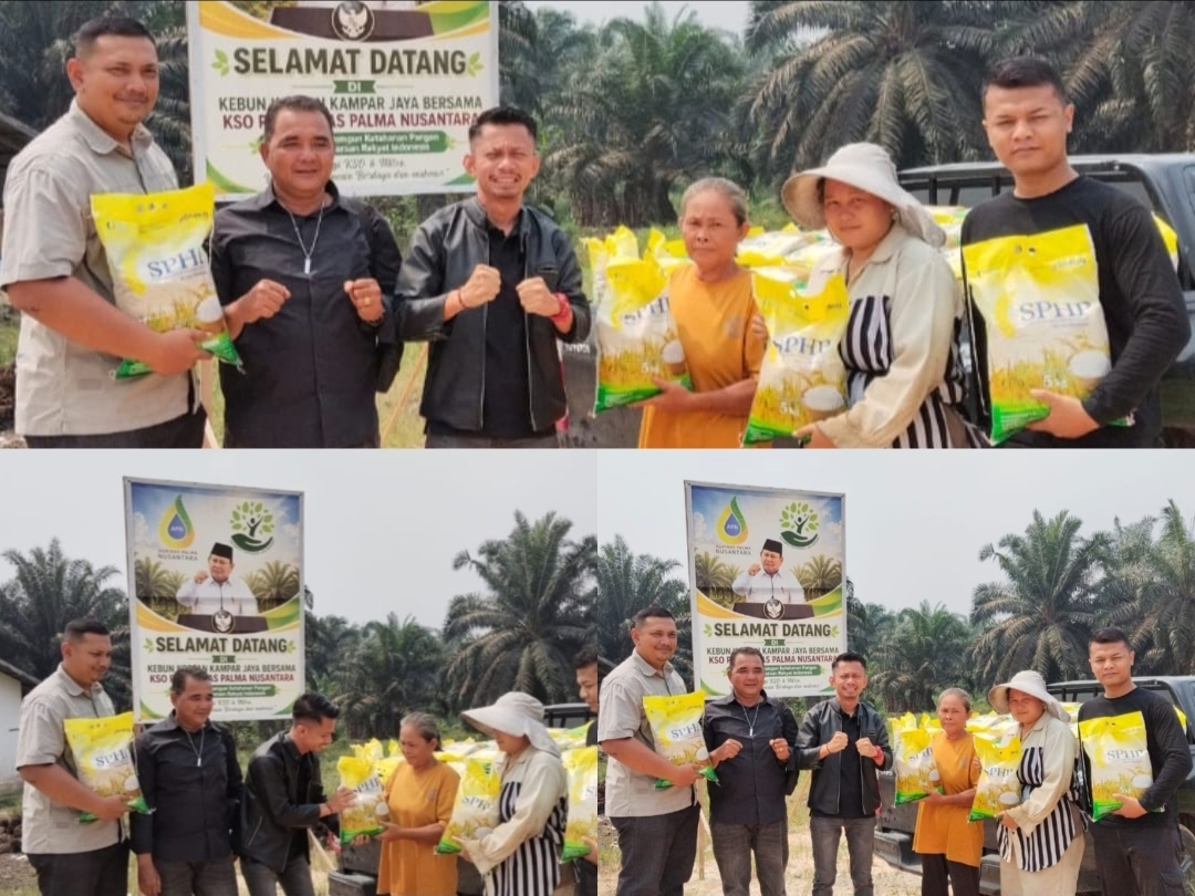Koptan Kampar Jaya Bersama Salurkan 2,5 Ton Beras per Bulan Untuk Karyawan Kebun, Komitmen KSO Agrinas Sejahterakan Pekerja
