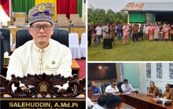 Anggota DPRD Pelalawan Salehuddin,  Desak PLN Tuntaskan Masalah Listrik di Desa Serapung